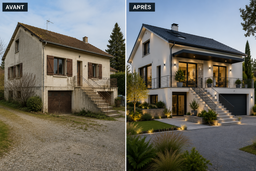 Avant d’abandonner une maison parce qu’elle paraît trop ancienne ou mal agencée, regardons ce qu’elle peut devenir.